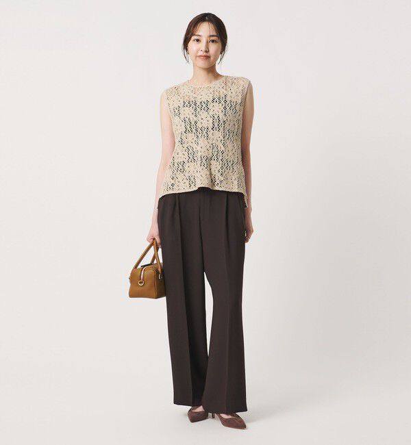 UNITED ARROWS「スパンコール エンブロイダリー ニットベスト ‐ウォッシャブル‐」|ベスト・ジレ|