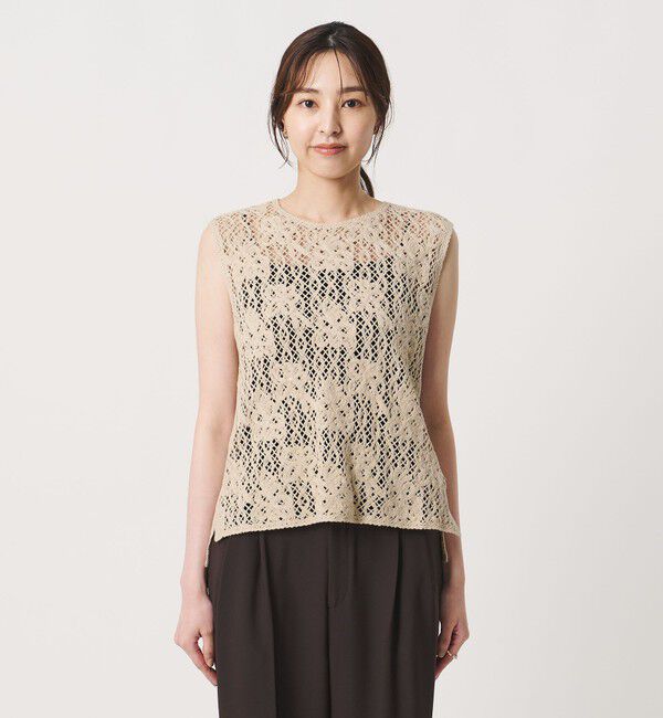 UNITED ARROWS「スパンコール エンブロイダリー ニットベスト ‐ウォッシャブル‐」|ベスト・ジレ|