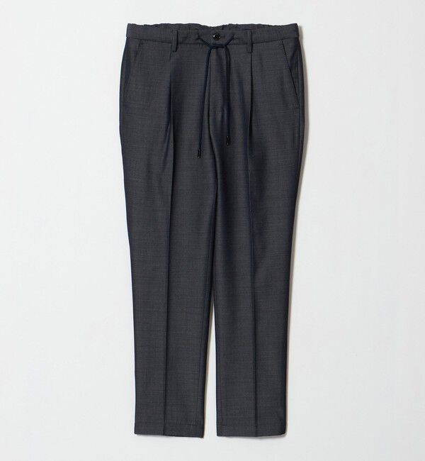 UNITED ARROWS「＜SOVEREIGN＞ グレー シャンブレー ハーフギャザー イージースラックス」|チノ|