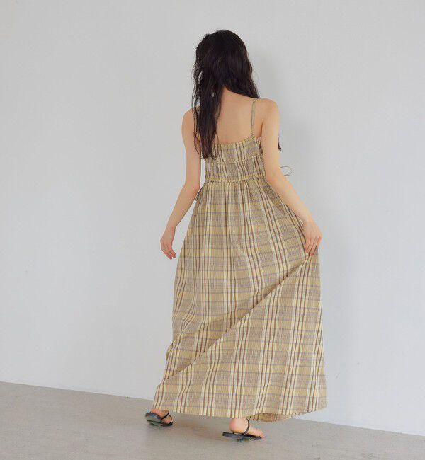 EMMEL REFINES「＜EMMEL REFINES＞EM ビッグチェック キャミワンピース」|ワンピース|