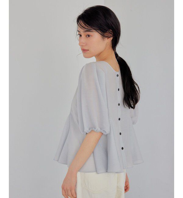 EMMEL REFINES「＜EMMEL REFINES＞EM MW ペプラム 2WAY ブラウス」|シャツ・ブラウス|