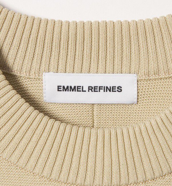 EMMEL REFINES「＜EMMEL REFINES＞EM HW パフスリーブ ガーター ニット プルオーバー」|ニット・セーター|