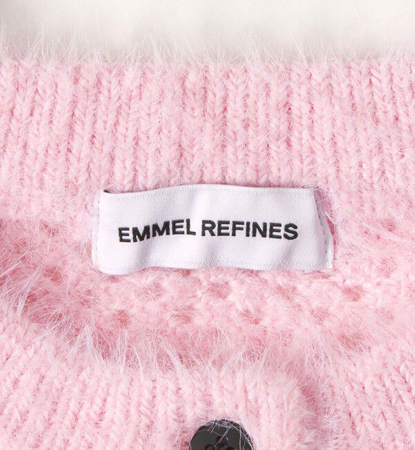 EMMEL REFINES「＜EMMEL REFINES＞EM フェザーメッシュ フリル カーディガン」|カーディガン|