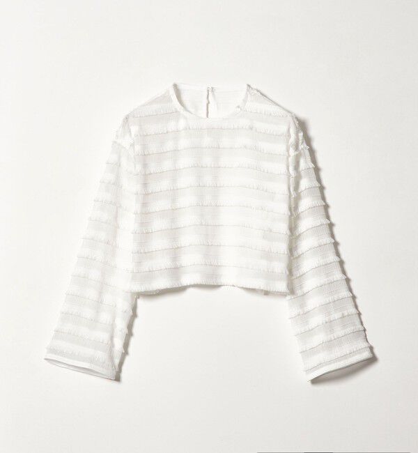 EMMEL REFINES「＜EMMEL REFINES＞EM フリンジ Tブラウス」|シャツ・ブラウス|WHITE