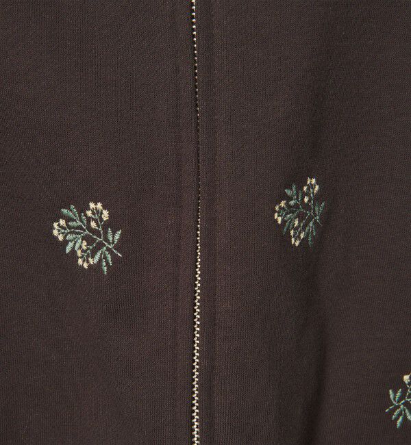EMMEL REFINES「＜EMMEL REFINES＞EM シシュウ ショート ジップパーカー」|Tシャツ・カットソー|