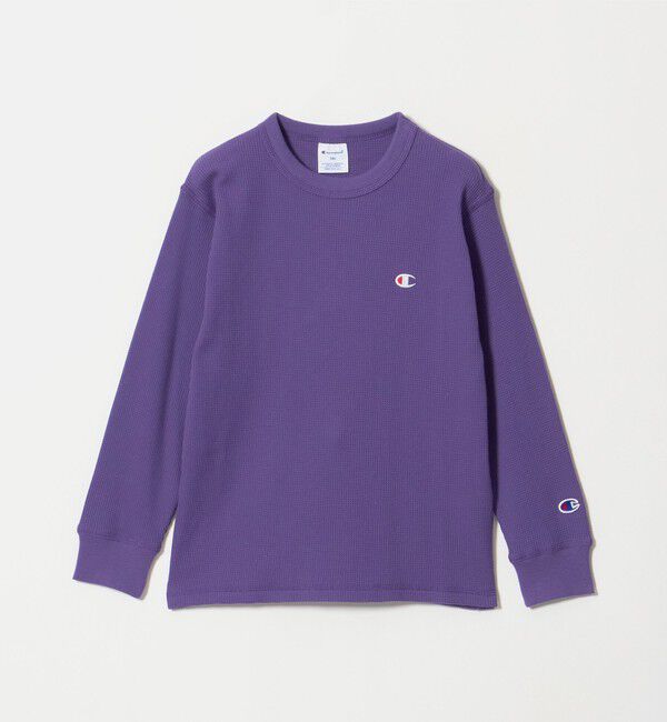 UNITED ARROWS green label relaxing「【WEB限定】＜Champion＞ワッフル ロングスリーブ Tシャツ / キッズ 140cm-160cm」|Tシャツ・カットソー|PURPLE
