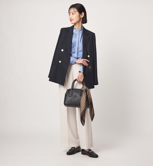 UNITED ARROWS green label relaxing「フリル ディテール ブラウス マシンウォッシャブル UVカット」|シャツ・ブラウス|