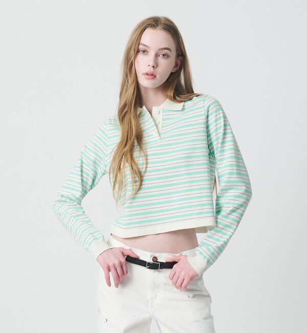 California General Store「＜CGS.＞ボーダー ニット ポロシャツ  / ウィメンズ」|ニット・セーター|その他1