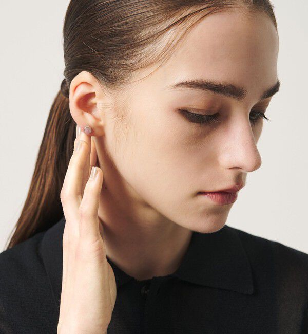 BEAUTY&YOUTH UNITED ARROWS「＜eoa＞ストーン ロードナイト スタッズ ピアス 片耳用」|ピアス|