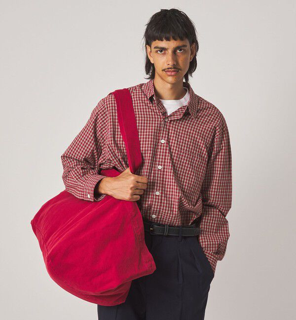 STEVEN ALAN「＜Steven Alan＞ オーガニックコットン ミニチェック リバースシーム シャツ LOOSE」|シャツ・ブラウス|