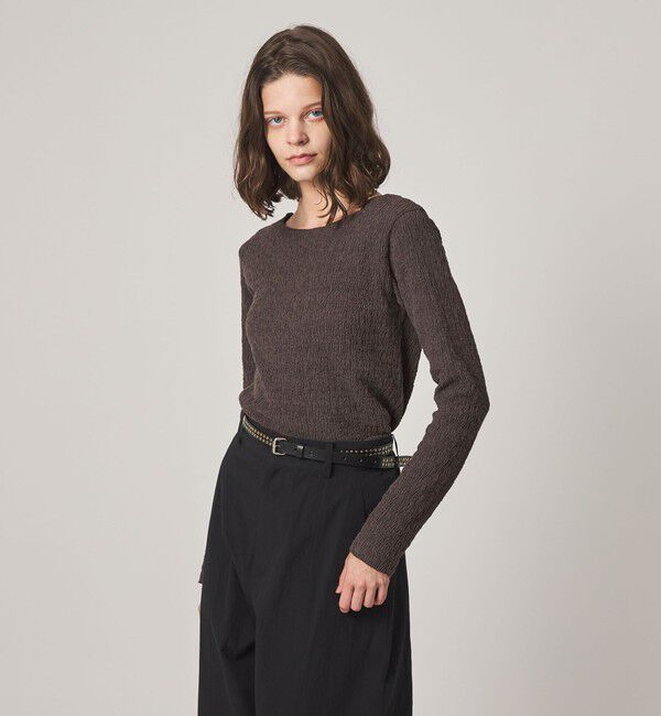 STEVEN ALAN「＜Steven Alan＞シュリンクレース クルーネック プルオーバー」|Tシャツ・カットソー|