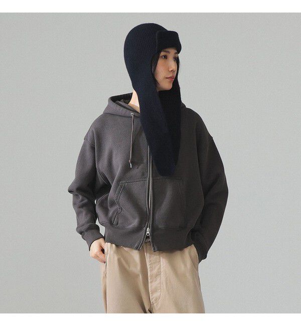 BEAMSBOY「【別注】HEAR MY NAME &times; maturely / プリント ジップ フーディー」|スウェット・ジャージ|BLACK/WHT