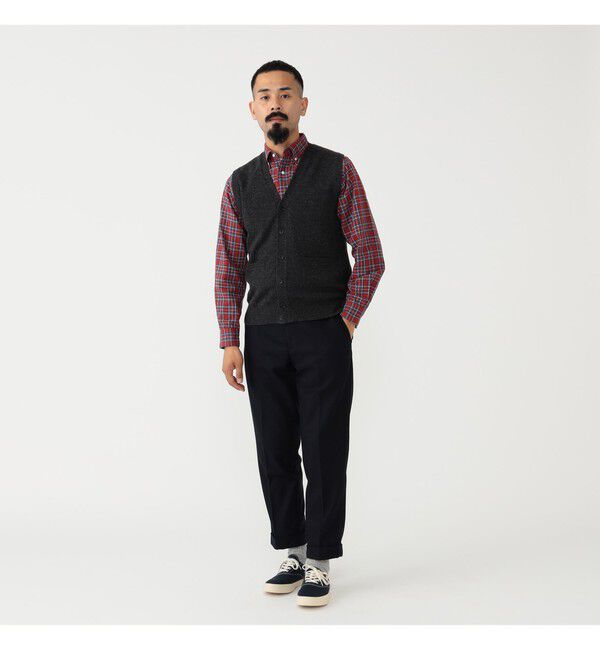 BEAMS PLUS「BEAMS PLUS / Button Knit Vest Solid」|ニット・セーター|