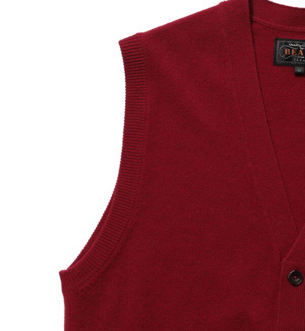 BEAMS PLUS「BEAMS PLUS / Button Knit Vest Solid」|ニット・セーター|