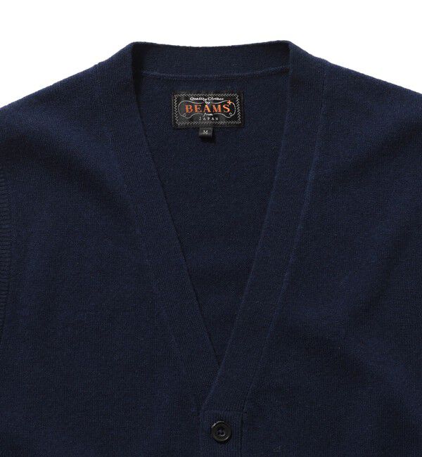 BEAMS PLUS「BEAMS PLUS / Button Knit Vest Solid」|ニット・セーター|