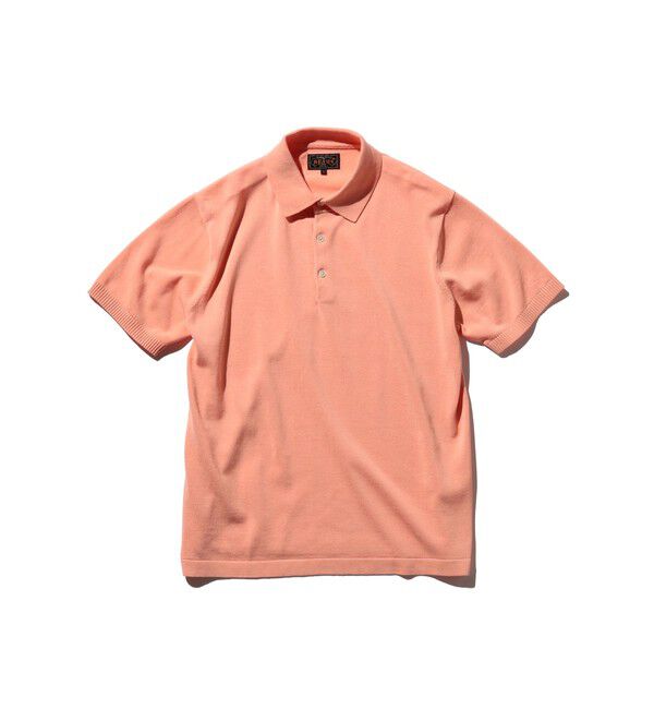 BEAMS「BEAMS PLUS / 12ゲージ ニット ポロシャツ」|ポロシャツ|PINK