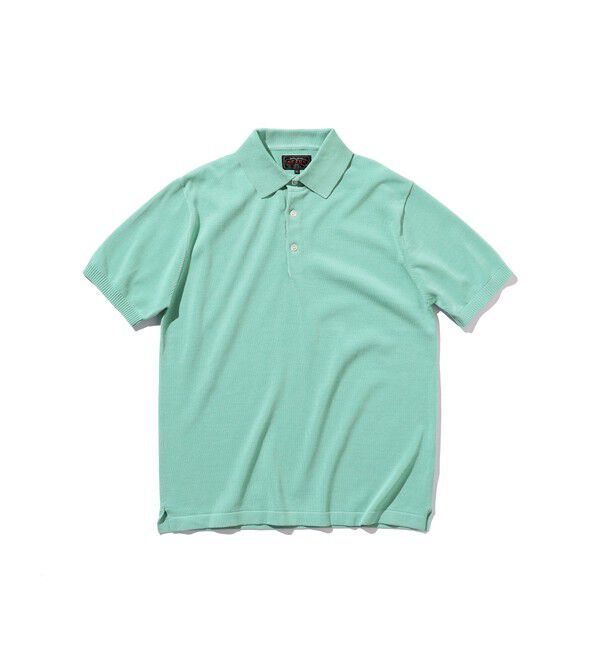 BEAMS「BEAMS PLUS / 12ゲージ ニット ポロシャツ」|ポロシャツ|TURQUOISE