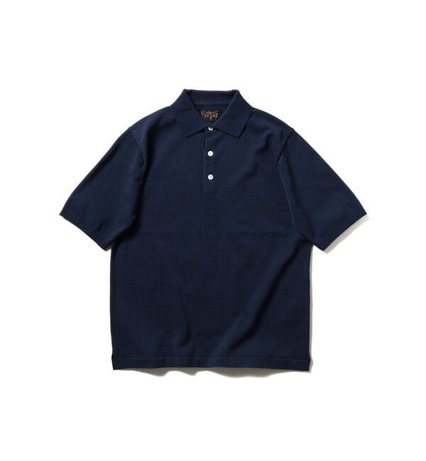 BEAMS「BEAMS PLUS / 12ゲージ ニット ポロシャツ」|ポロシャツ|NAVY
