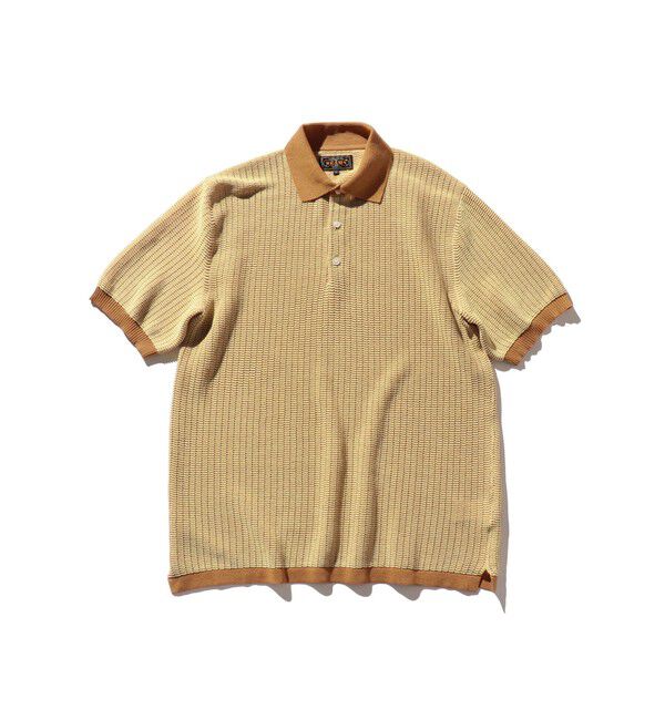 BEAMS「Knit Polo "WASHI" 2 Tone」|ポロシャツ|