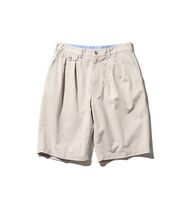 BEAMS「2 Pleats Shorts Twill Bio Washed」|その他|CEMENT