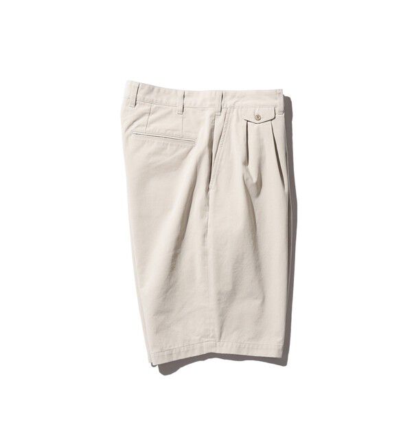 BEAMS「2 Pleats Shorts Twill Bio Washed」|その他|