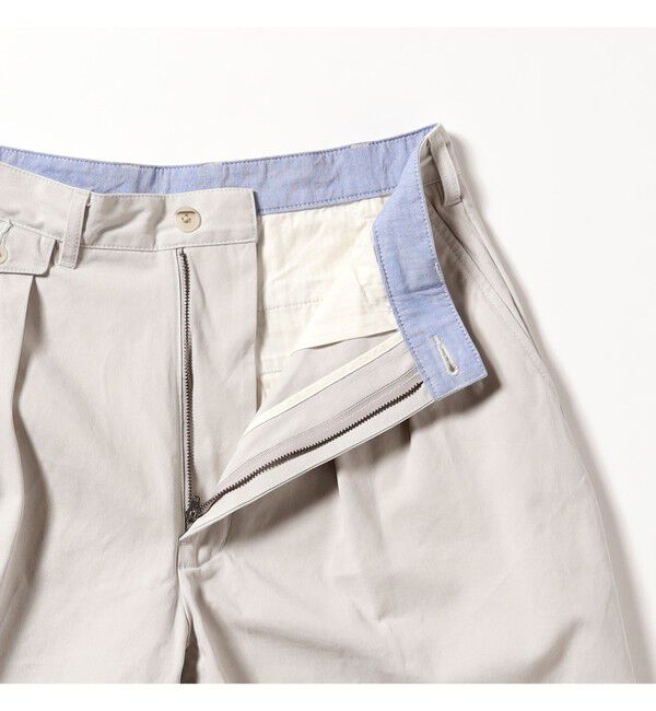 BEAMS「2 Pleats Shorts Twill Bio Washed」|その他|