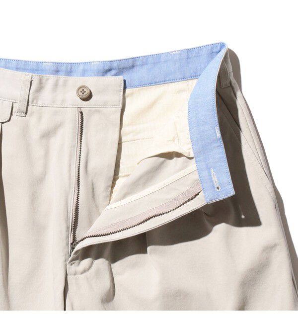 BEAMS「2 Pleats Shorts Twill Bio Washed」|その他|