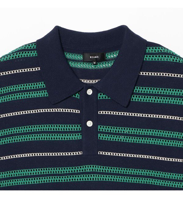 BEAMS「12 Gauge Border Polo Shirt」|ポロシャツ|