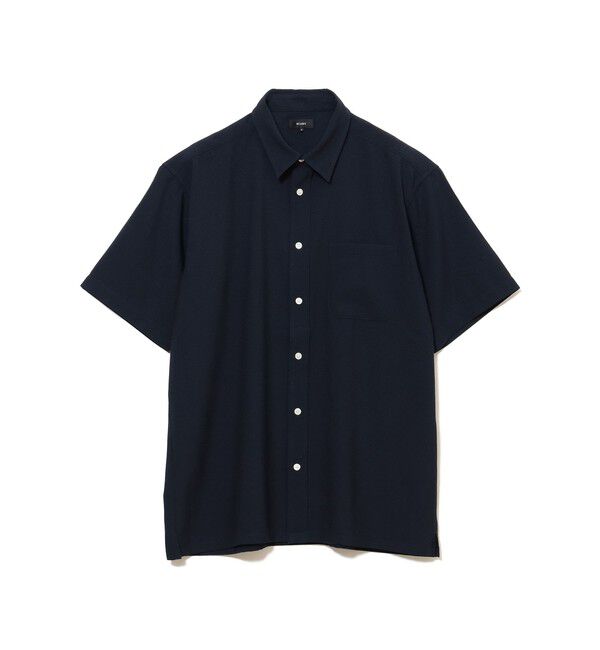 BEAMS「シアサッカー シャツ【リラックスフィット】」|シャツ・ブラウス|NAVY