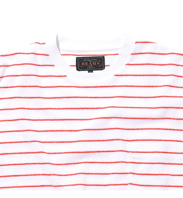 BEAMS PLUS「Pocket Tee Pile Stripe」|Tシャツ・カットソー|