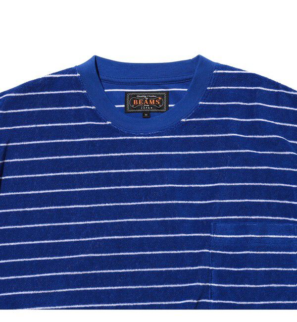 BEAMS PLUS「Pocket Tee Pile Stripe」|Tシャツ・カットソー|