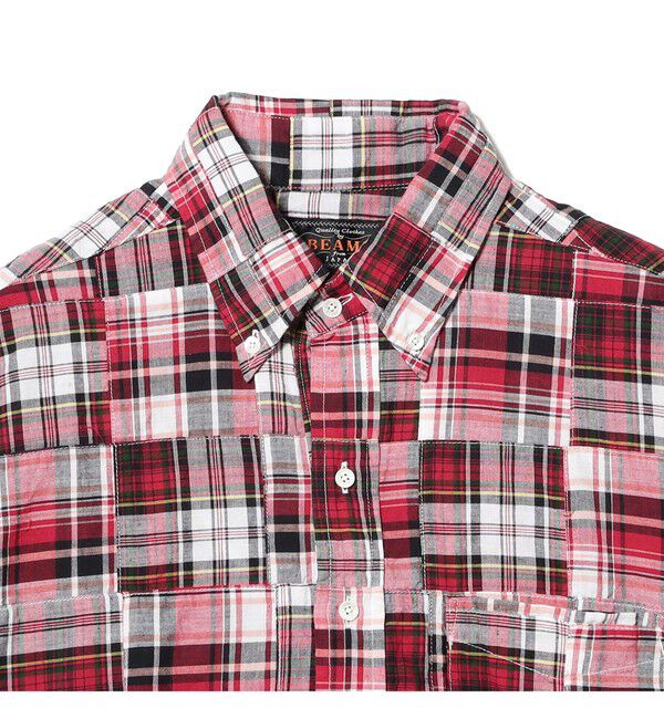 BEAMS PLUS「B.D. Pullover Classic-fit Patchwork Madras」|シャツ・ブラウス|