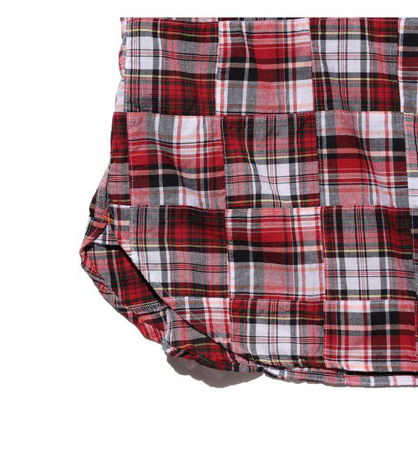BEAMS PLUS「B.D. Pullover Classic-fit Patchwork Madras」|シャツ・ブラウス|