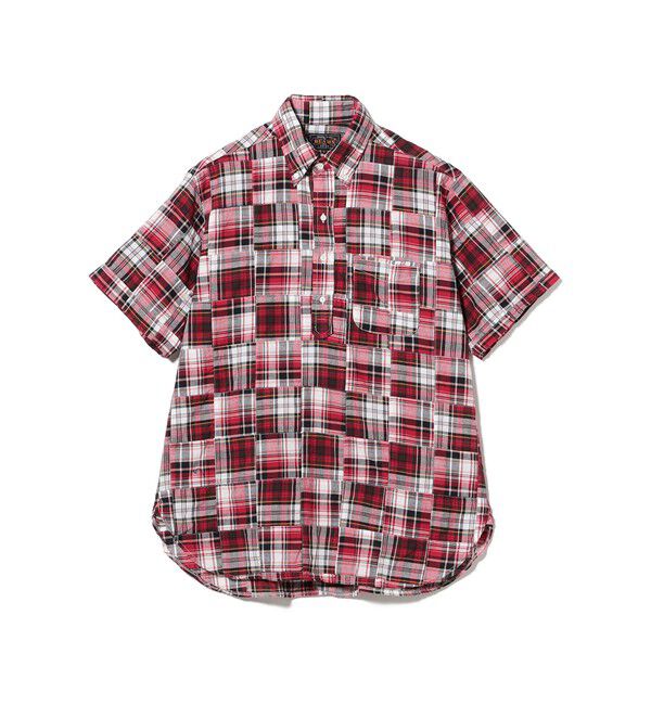 BEAMS PLUS「B.D. Pullover Classic-fit Patchwork Madras」|シャツ・ブラウス|