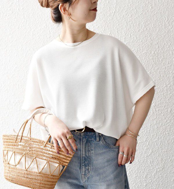 SHIPS any「SHIPS any:〈洗濯機可能〉ワッフル ワイド TEE」|Tシャツ・カットソー|