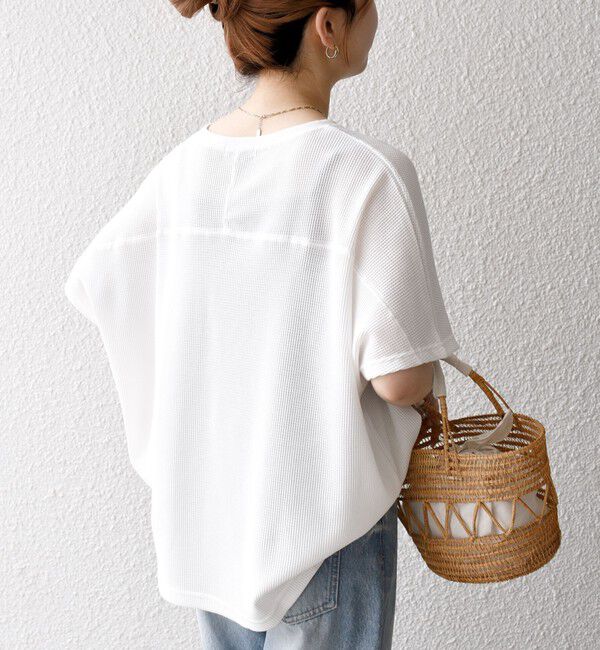 SHIPS any「SHIPS any:〈洗濯機可能〉ワッフル ワイド TEE」|Tシャツ・カットソー|
