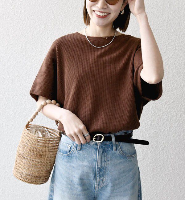SHIPS any「SHIPS any:〈洗濯機可能〉ワッフル ワイド TEE」|Tシャツ・カットソー|