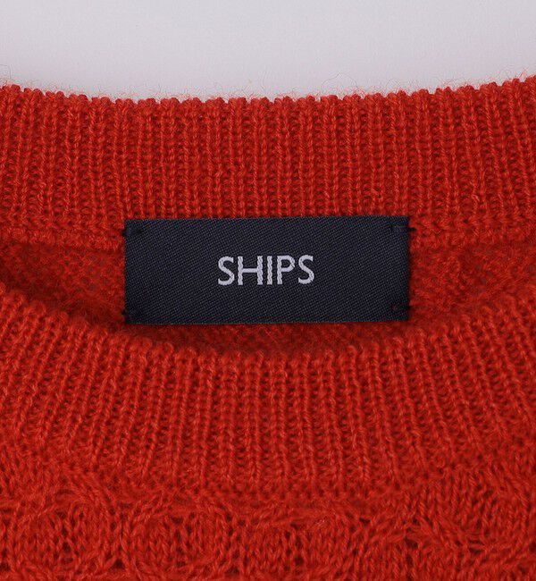 SHIPS「SHIPS:〈手洗い可能〉ランダム アラン クルーネック プルオーバー ニット」|ニット・セーター|