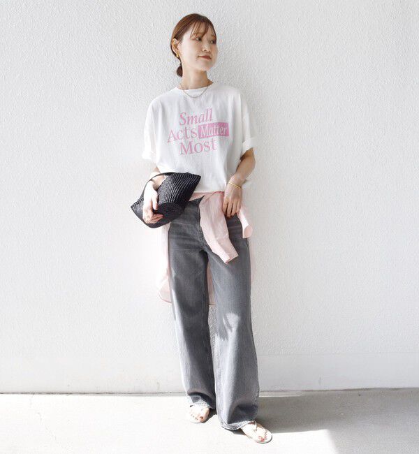 SHIPS for women「【SHIPS別注】81BRANCA:ロゴ 5分袖 TEE」|Tシャツ・カットソー|