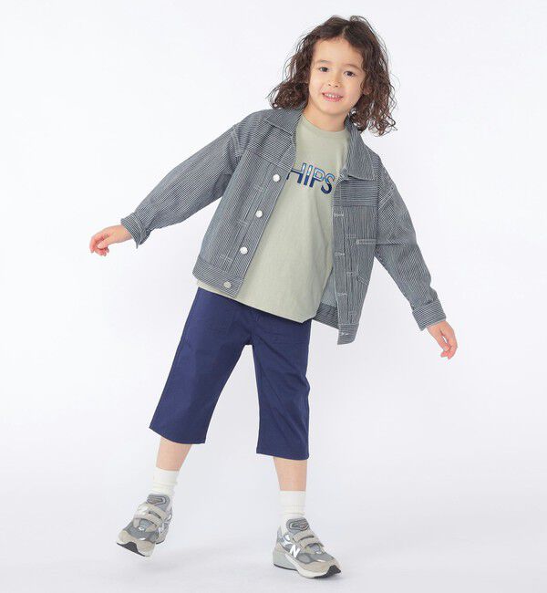 SHIPS KIDS「SHIPS KIDS:100～130cm / クロップド パンツ」|チノ|