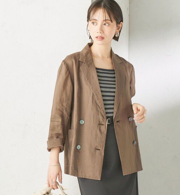 SHIPS for women「〈手洗い可能〉ラミー 4 ジャケット 26SS」|テーラードジャケット|