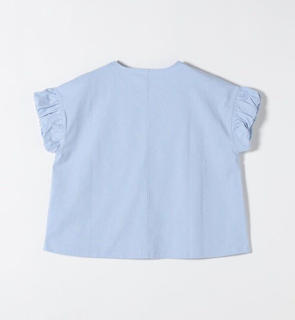 SHIPS any「SHIPS any:〈多機能/洗濯機可能〉マルチファンクション ギャザー スリーブ TEE」|Tシャツ・カットソー|
