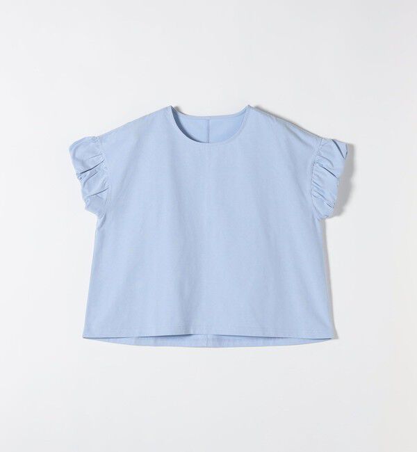 SHIPS any「SHIPS any:〈多機能/洗濯機可能〉マルチファンクション ギャザー スリーブ TEE」|Tシャツ・カットソー|