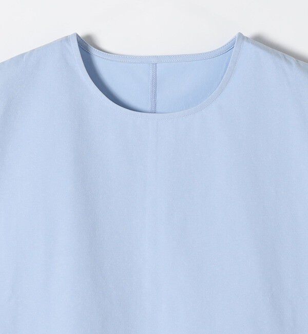 SHIPS any「SHIPS any:〈多機能/洗濯機可能〉マルチファンクション ギャザー スリーブ TEE」|Tシャツ・カットソー|