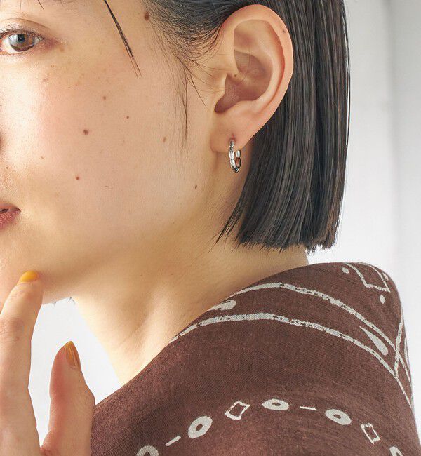 SHIPS for women「ニュアンス ステンレス フープ ピアス」|ピアス|