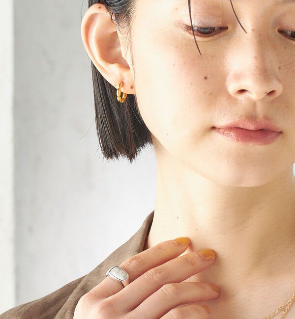SHIPS for women「ニュアンス ステンレス フープ ピアス」|ピアス|