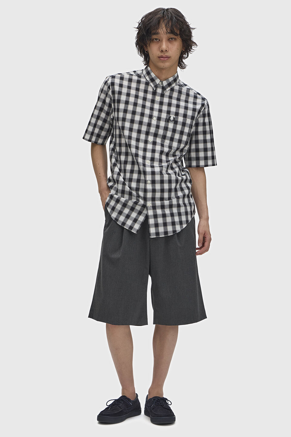 FRED PERRY 「Blurred Gingham Shirt／ブラードギンガムチェックシャツ」|シャツ・ブラウス|