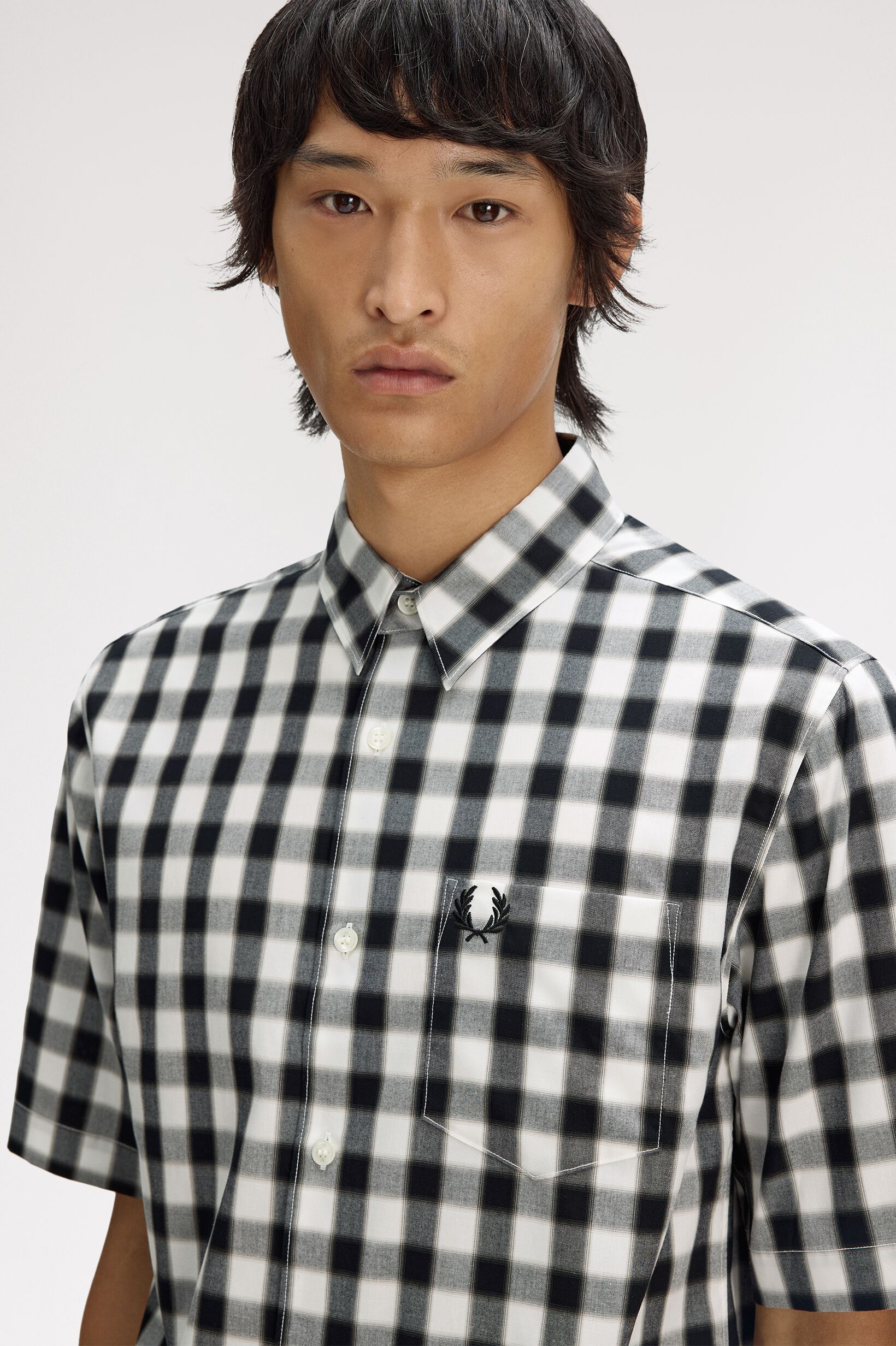 FRED PERRY 「Blurred Gingham Shirt／ブラードギンガムチェックシャツ」|シャツ・ブラウス|