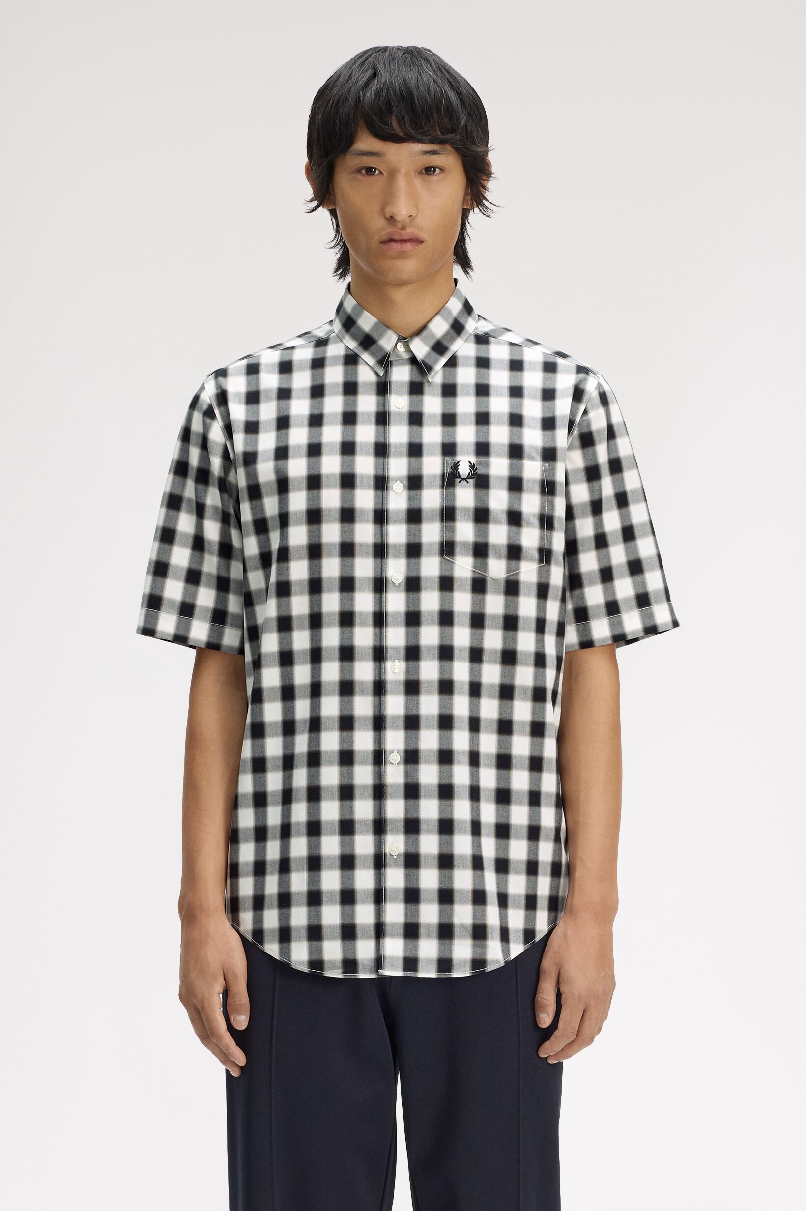 FRED PERRY 「Blurred Gingham Shirt／ブラードギンガムチェックシャツ」|シャツ・ブラウス|
