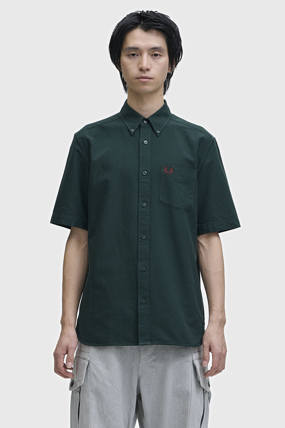 FRED PERRY 「Oxford Short Sleeve Shirt／オックスフォードショートスリーブシャツ」|シャツ・ブラウス|
